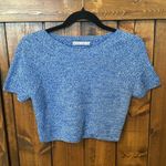 Alice + Olivia Solange Herringbone Knit Merino Wool Sweater Crop Top, Size S Photo 1