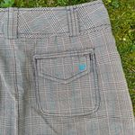 American Eagle Y2K  Outfitters vintage brown and blue plaid mini skirt Photo 4