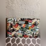 Vintage Marilyn Monroe London Print Clutch Red Photo 1