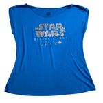 Disney Parks Star Wars Galaxy’s Edge T-Shirt Women's Size XL Blue Short Sleeves Photo 0