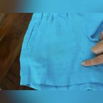 Lilly Pulitzer  100% Linen Shorts - Bright Blue - Size M Photo 3