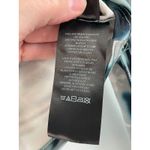 Urban Outfitters  Top Large Off Shoulder Teal Geometric‎ Long Sleeve Crop Top B11 Photo 5