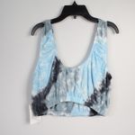 New Electric & Rose Blue Tie Dye Linda Sleeveless Lightweight Crop Top Size L Photo 4