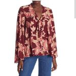Show Me Your Mumu NWT  Brynn Blouse Vino Vine, Sz S Photo 0