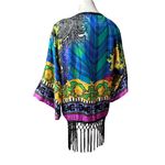 NWT, Sauvage Swim Silk Kimono, One Size Blue Size undefined Photo 7