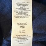 Free People  Bohemian Linen Embroidered Poncho Top Oversized Medium Summer Flowy Photo 14