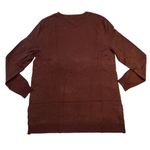 Modcloth Womens Button Detail Pullover Tunic Sweater High Low Brown Medium Photo 9