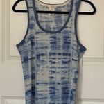 Lucky Brand Blue Tye Dye Knit Tank Top Medium Photo 0