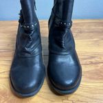 Baretraps  Rosea Black Leather Studded Ankle Boots Size 7.5 Block Heel NEW Photo 6
