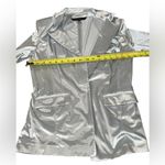 White House | Black Market Shimmering velvet Silver blazer Photo 4