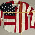 NWT Scully • Western American Flag Patriotic Button Up Shirt Size XXL Red Photo 8