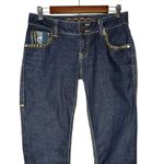 COOGI Embroidered Straight Low Rise Boho Denim Western Jeans 5/6 Inseam 33.5" Photo 3