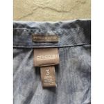 Chicos Top Womens Large Blue Polka Dot Wrinkle Resistant Travel Career Classic Photo 2