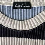 Terrell Dominick Striped Balloon Top Oversized Tunic Long Sleeve Dress Ribbed Black Size undefined Photo 8