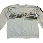 SKI THE SUMMIT COLORADO Vintage 80s Lightweight Sweatshirt, Size Medium P2P 21” Blue Photo 0