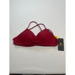 Body Glove Kerry Twist Front Bikini Top Size L Cranberry New With Tags Photo 4