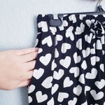 Kate Spade  Black and White Dancing Hearts Ria Pants Photo 4