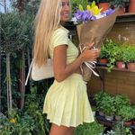 Alo Yoga  Light Yellow Skater Skirt Small Photo 1