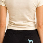 Victoria’s Secret PINK Dog Logo Sleep Shorts Sexy Pajamas Ruffled Size XS Black Photo 0