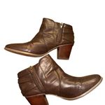 Canyon River Blues  Brown Ankle Booties with Triple Buckle Photo 4