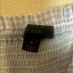 J.Crew  Squareneck Smocked Cotton Voile Top in Gingham Size Small Photo 4
