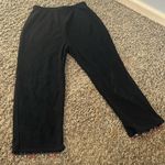 Unbranded Black Cover‎ Up Knit Pants W/ Crystal Embellishments Size Small Photo 0