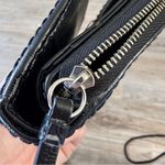 Coach Black Patent Leather Vintage Full Zip Buckle Mini Wallet Classic Rare Photo 4