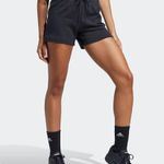 Adidas Essentials Linear French Terry Cotton Shorts Size XL BLACK WHITE Photo 2