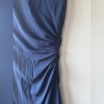 Trina Turk New Women's The Plaza Knee Length Dress Rouched Navy Blue Size 2 Photo 8