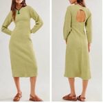 Free People NWOT  Gabby Seamless Midi Dress in Dried Aloe XS/S Photo 2