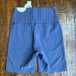 Aerie NWT  Offline Hi Rise Ribbed Bike Shorts Blue Medium Photo 3
