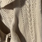 JM Collection Women’s 1X  Sleeveless Cardigan Sweater Vest Tan Beige NWT Photo 2