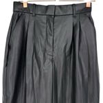 Abercrombie & Fitch Curve Love Faux Leather Wide Leg Pleated Trouser Pants Small Photo 5