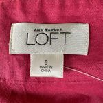Loft  Linen Barbie Pink Halter Crop Top Size 8 NEW Photo 3