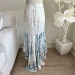 Cami NYC  Bronte Printed Blue And White High Low Skirt In Resort Bandana Photo 5