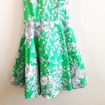 Tuckernuck Lila Dress Flare Green Floral Pinafore Sundress Sz S EUC Crossback Photo 6