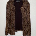 Alex Evenings Sparkly Stretchy Lightweight Cardigan/Jacket Paisley Sz XL Photo 0