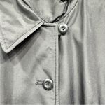 Fleet Street Black Mid Weight Thigh Length Button Front Water Resistant Jacket Photo 4