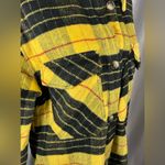 Ashley by 26 International  Outerwear Women’s Flannel Yellow Plaid Jacket Sz M Photo 6