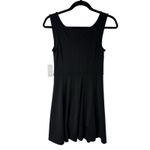 Lou & grey NEW Black Fit & Flare Tank Mini Dress S Athleisure Minimalist Sporty Photo 3