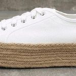 Steve Madden White Flatform Espadrille Sneakers Photo 0