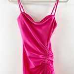Juniper Blu Sleeveless Ruched Side Bodycon Midi Dress Hot Pink XS Photo 3