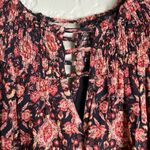 Buckle Black Womens XL long sleeved blouse v neck Red Photo 3