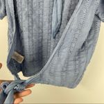 Free People  Star Struck Puff Sleeve Open Back Top Crop Sz Small Photo 9