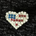 PATRIOTIC Red white and blue heart pin Multiple Photo 0