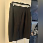 Eileen Fisher  Washable Flex Ponte Straight Skirt In Black Photo 6