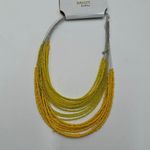 Mixit Necklace Yellow Layering Multi-Strand Beaded Photo 4