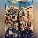 Charter Club Painted Boat Scene Watercolor Skirt 8 preppy Photo 1