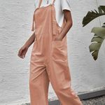 Solid Dual Pocket Suspender Jumpsuit Photo 0