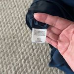 BCBG Max Azria Navy Satin Halter Evening Gown Size 6 Maxi Dress BodiceFormal Photo 9